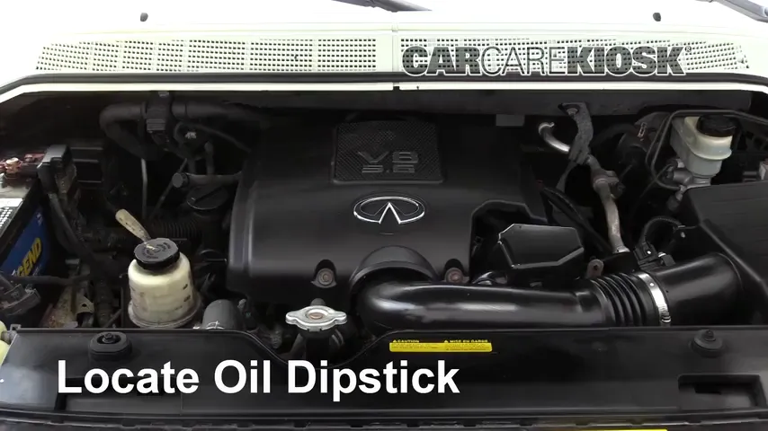 2007 Infiniti QX56 5.6L V8 Oil Check Oil Level
